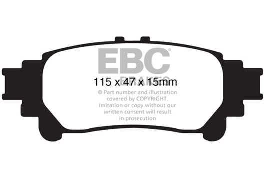 EBC 13+ Lexus GS350 3.5 RWD Ultimax2 Rear Brake Pads UD1391