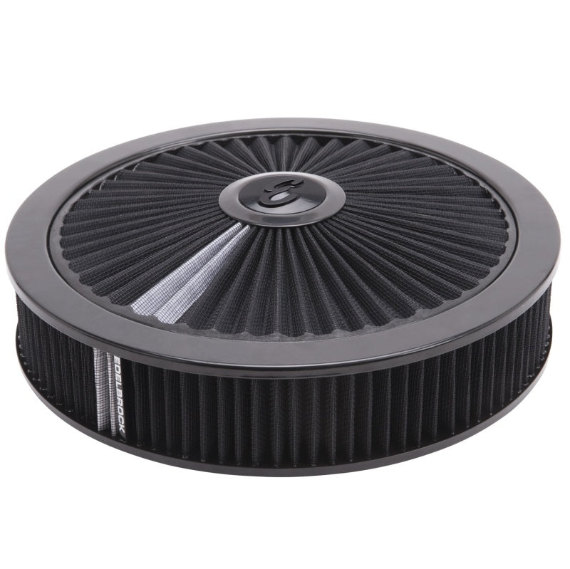 Edelbrock 43662 Air Cleaner Pro-Flo High-Flow Series Round Filtered Top 14 in Diameter x 3.125
