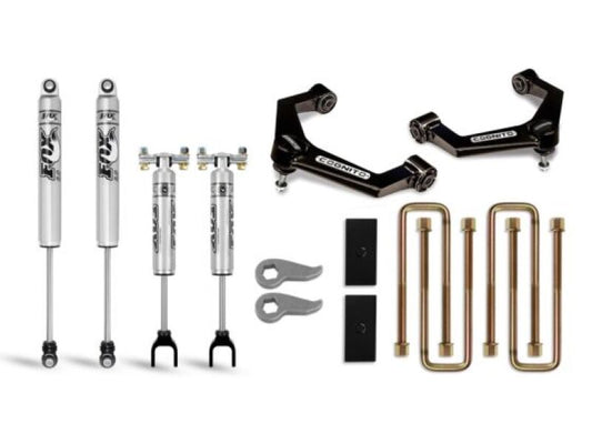 Cognito Motorsports 110-P0883 3-Inch Performance Ball Joint Leveling Lift Kit with Fox PS 2.0 IFP Shocks for 2020-2025 Chevrolet Silverado / GMC Sierra 2500 HD / 3500 HD