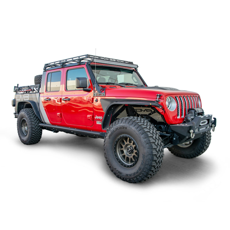 DV8 Offroad 07-18 Jeep Wrangler JK 4 DR / JL 2 DR & JT / 18+ Gladiator Roof Rack - #RRJL-02