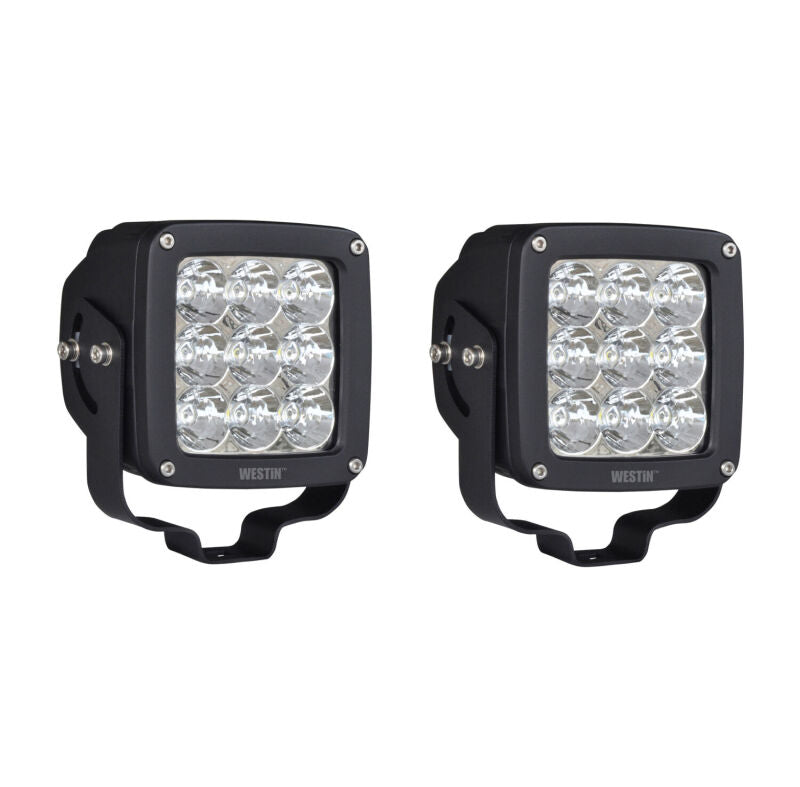 Westin 09-12219B-PR Axis LED Auxiliary Light 4.5 inch x 4.5 inch Square Flood Black