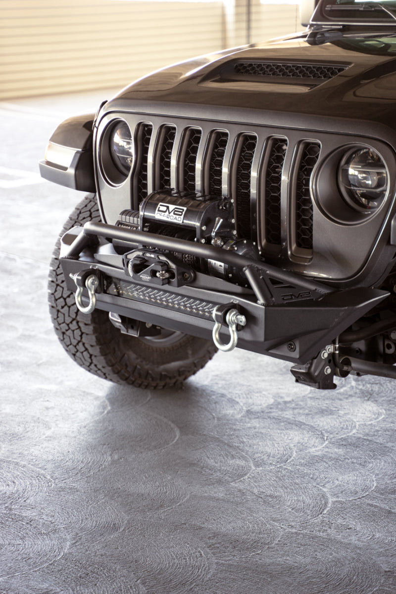DV8 Offroad 07-23 Jeep Wrangler JK/JL & Gladiator JT FS-1 Series Stubby Front Bumper - #FBJL-11