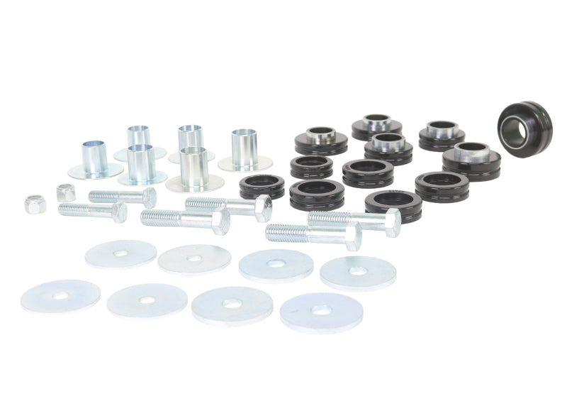 Whiteline W93494 Body Mount Bushing Set for 1976-1981 Pontiac Firebird, 1967 Chevrolet Chevy II