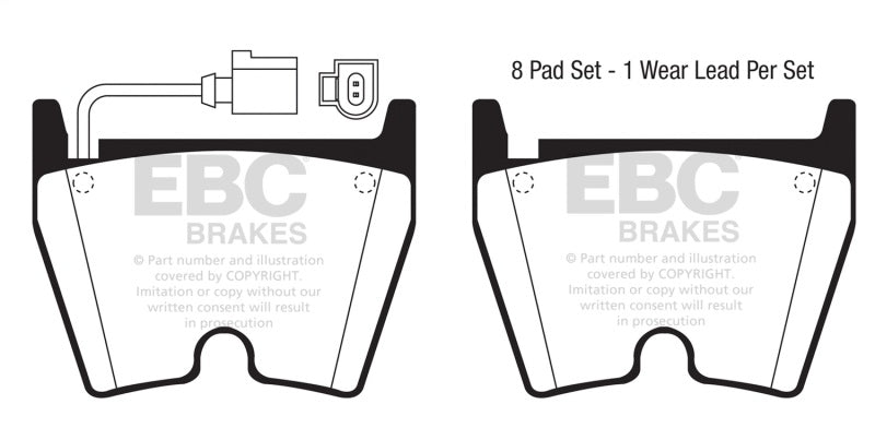 EBC 17-18 Audi RS3 Yellowstuff Front Brake Pads DP41513/3R