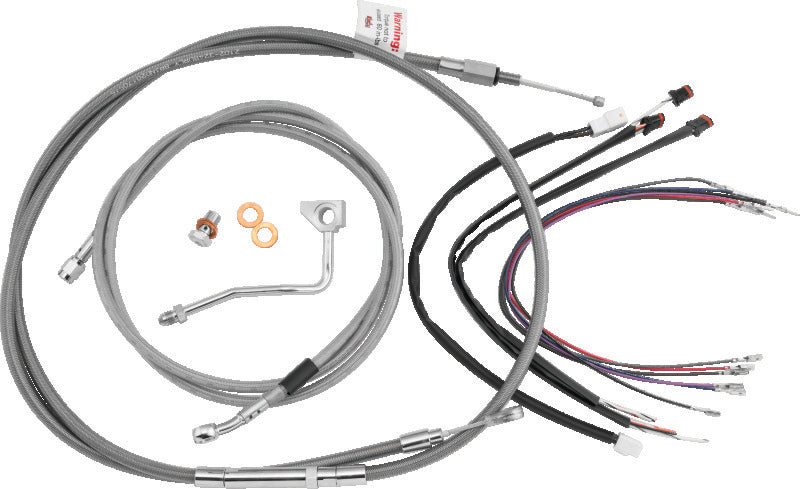 Burly Brand B30-1168 Control Kit 16 in Gorilla Stainless Steel for 2017-2020 Harley-Davidson Touring
