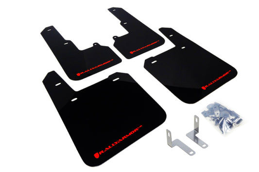 Rally Armor UR Mud Flaps - 2015-2019 Subaru Outback - Black/Red Logo - #MF36-UR-BLK/RD