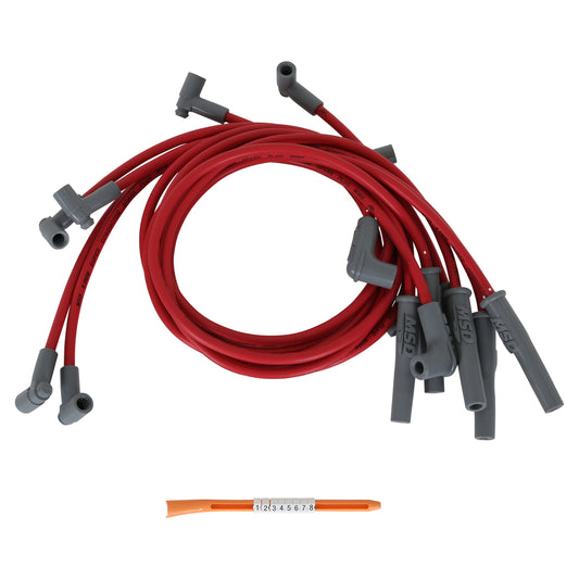 MSD 31409 Super Conductor Spark Plug Wire Set for Chevy 1982-1983 Camaro/Trans Am