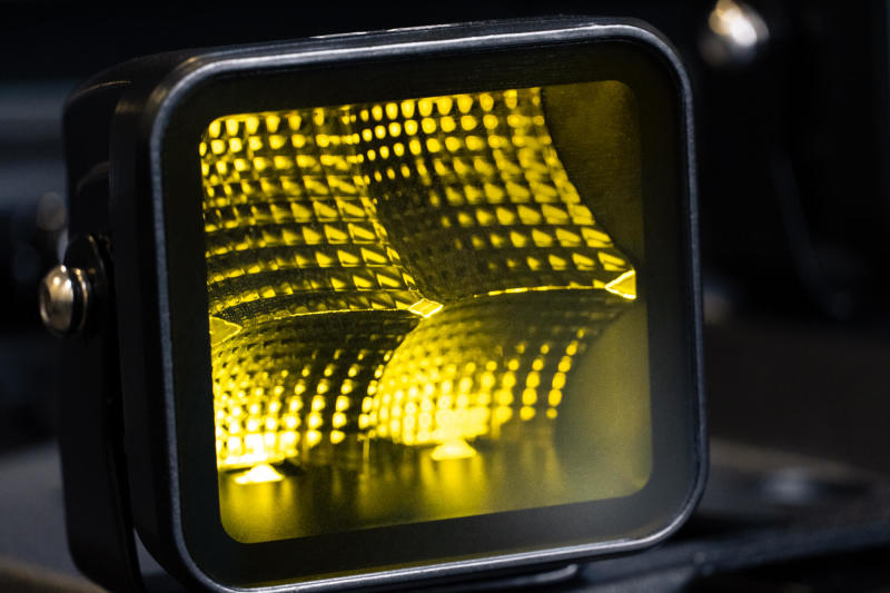 DV8 Offroad 3in Elite Series LED Amber Pod Light - #BE3EW40W-A