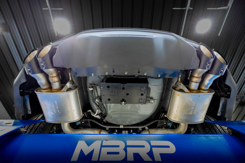 MBRP T5198BLK 4in OD / 6.5in Length Quad Tip Cover Kit - Black Tip