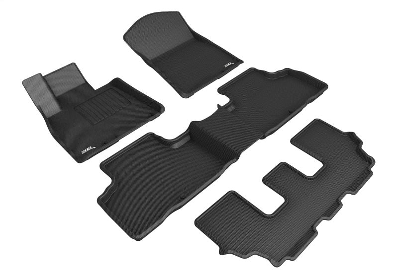 3D MAXpider Kagu Front, Rear & 3rd Row Floor Mats for 2021-2024 Genesis GV80