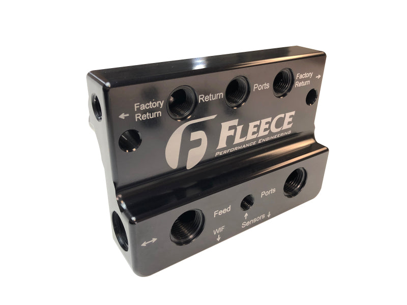 Fleece Performance FPE-FFD-RF-4G for 10-12 Dodge 6.7L Cummins 4th Gen Fuel Distribution Block