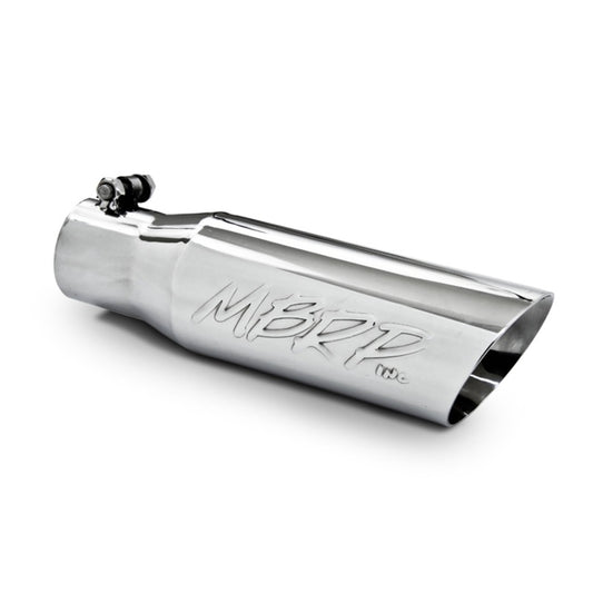 MBRP T5106 Exhaust Tip - 3.5" OD Dual Wall Angled 2.5" inlet 12" length | T304 Stainless
