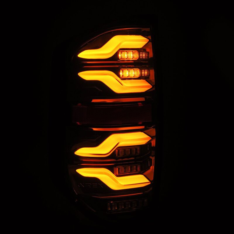 AlphaRex 672040 14-21 Toyota Tundra LUXX LED Taillights Black w/Activation Light/Sequential Signal