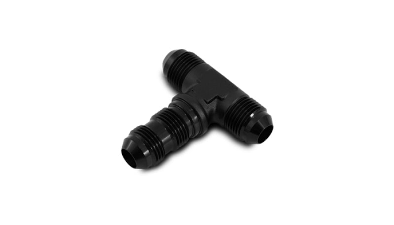 Vibrant -3AN Bulkhead Adapter Tee Fitting - Anodized Black Only