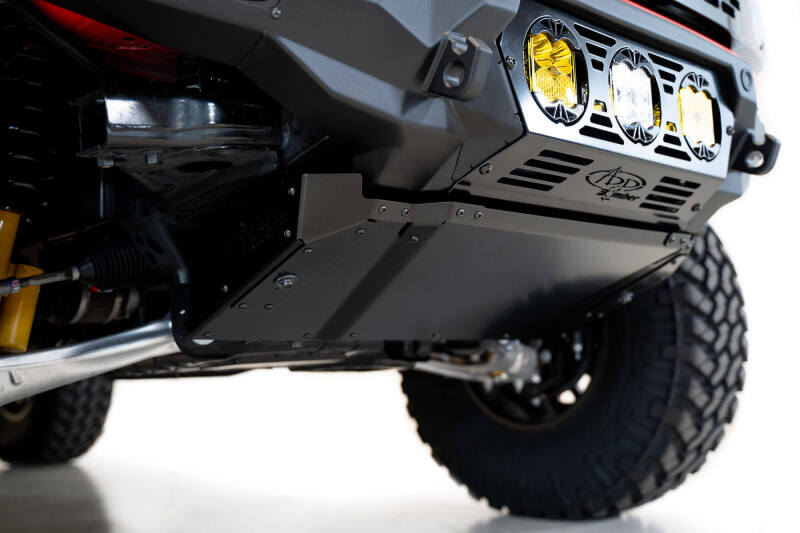 Addictive Desert Designs for 21-22 Ford Bronco Bomber Front Bumper (w/ 3 Baja Designs LP4 Mounts)