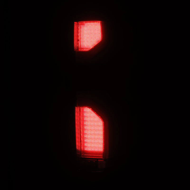 AlphaRex 620078 19-24 Chevrolet Silverado 1500 / 20-24 2500 HD/3500 HD LUXX-Series LED Tail Lights Alpha Black
