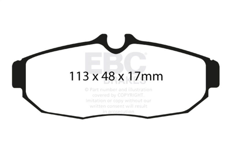 EBC 05-10 Ford Mustang 4.0 Redstuff Rear Brake Pads DP31741C