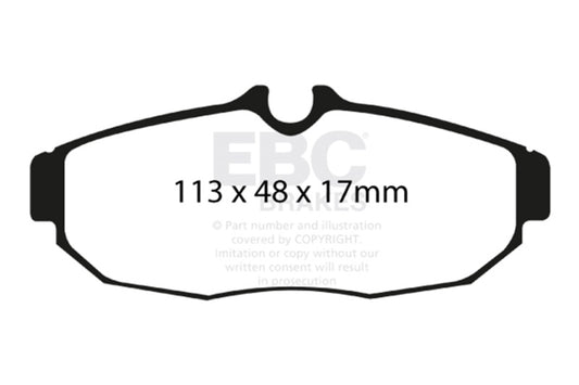 EBC 05-10 Ford Mustang 4.0 Redstuff Rear Brake Pads DP31741C