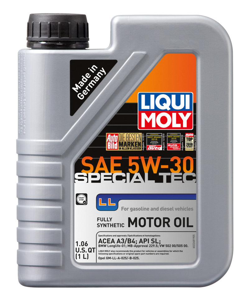 LIQUI MOLY 1L Special Tec LL Motor Oil SAE 5W-30 (2248) - Pack of 6