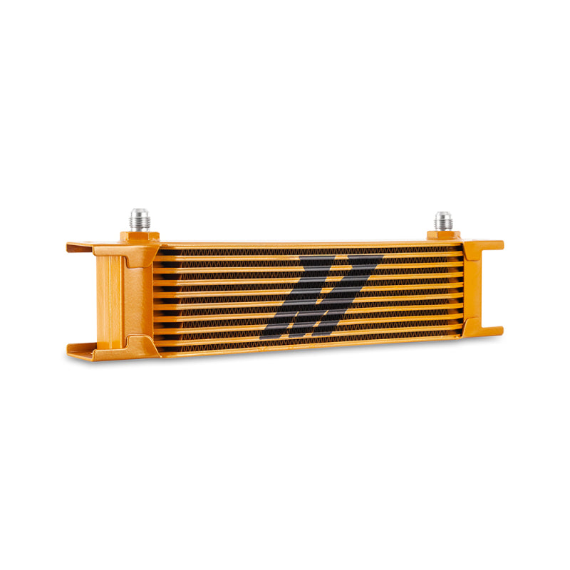 Mishimoto Universal -6AN 10 Row Oil Cooler - Gold - #MMOC-10-6GD