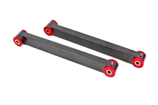 BMR 05-14 S197 Mustang Non-Adj. Boxed Lower Control Arms (Polyurethane) (1.25x2in Boxed Tubing) - Black Hammertone