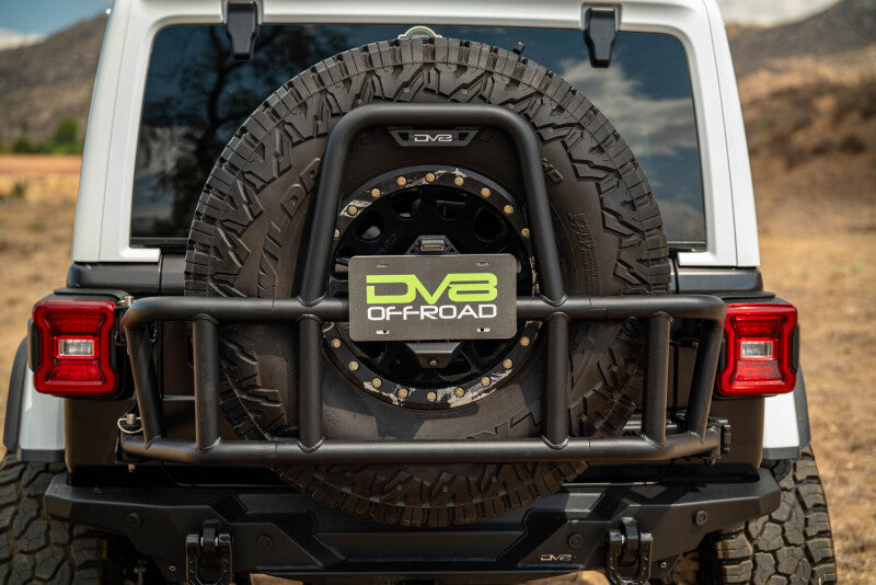 DV8 18-25 Jeep Wrangler JL Body Mounted Tire Carrier - #TCJL-14