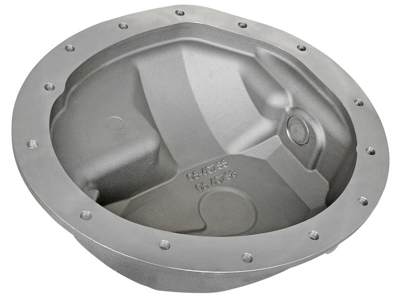 aFe Front Differential Cover (Raw; Street Series); Dodge Diesel Trucks 03-12 L6-5.9/6.7L (td) - #46-70040