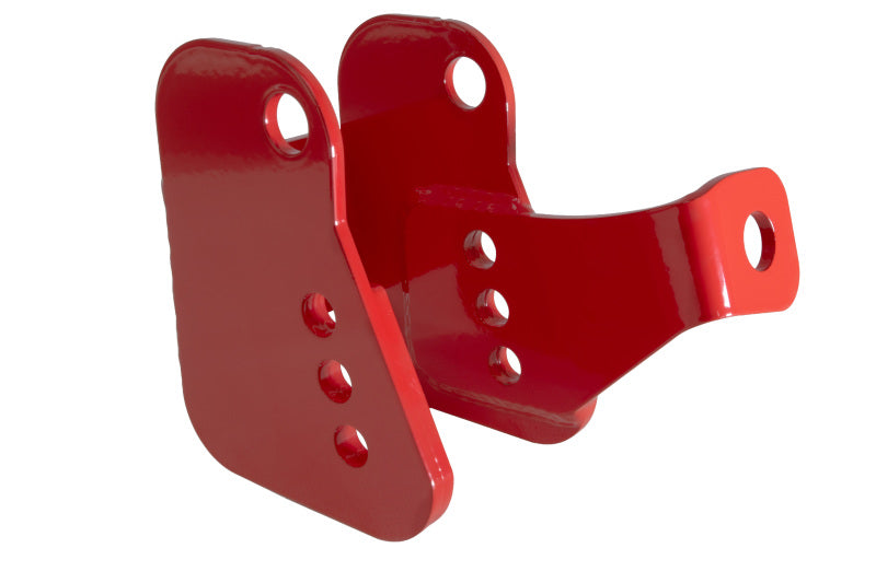 UMI Performance 2012-R Lower Control Arm Relocation Brackets Bolt-In Red