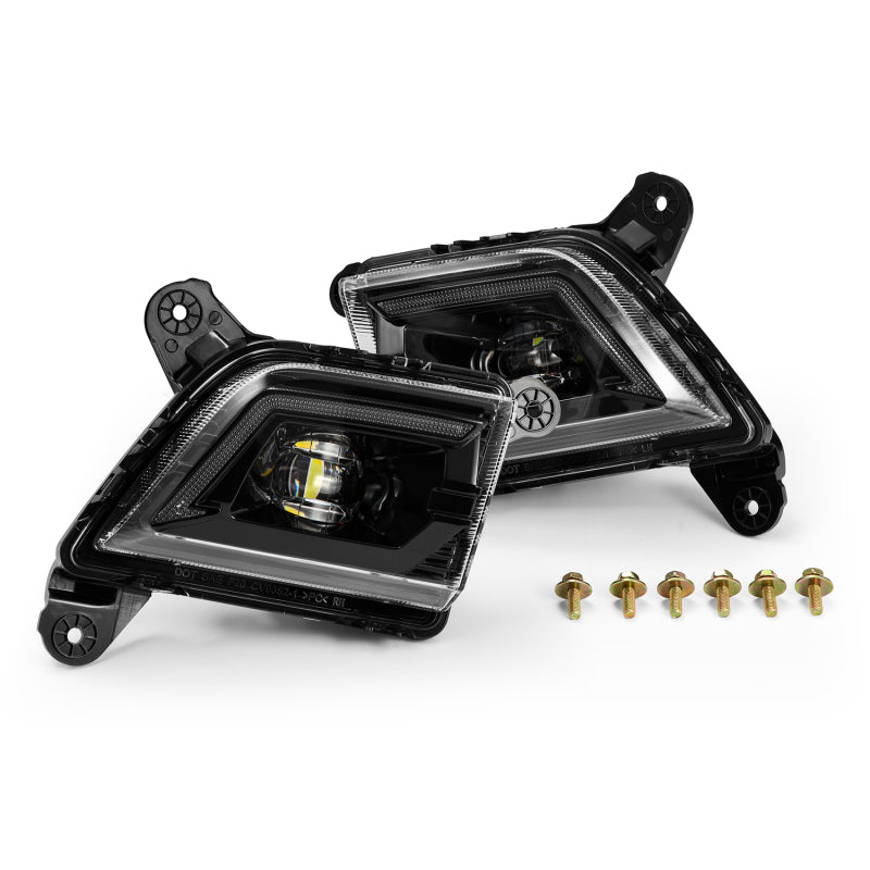 AlphaRex 210017 19-23 Chevrolet Silverado 2500/3500 HD DoubleTap Dual Color LED Projector Fog Lights