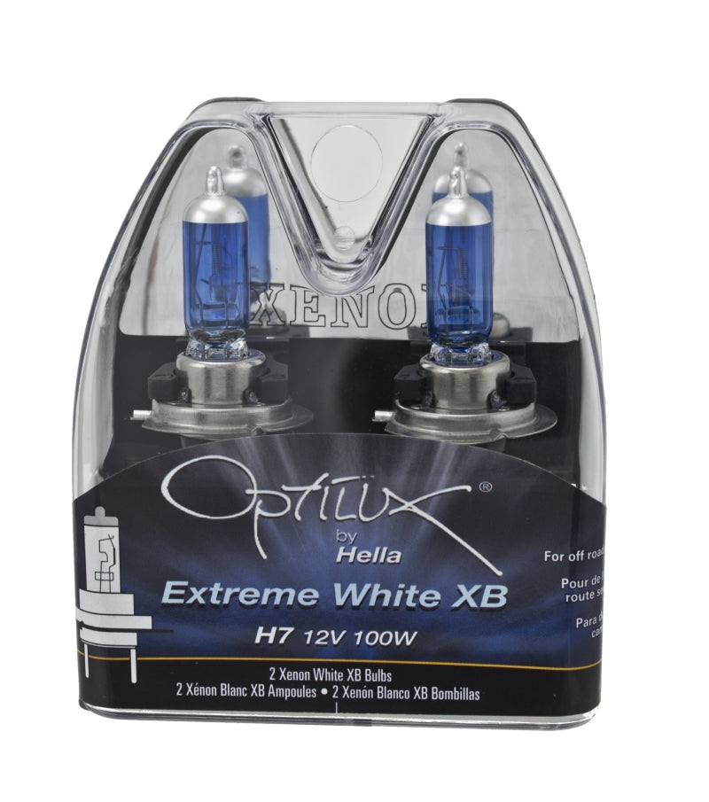 HELLA H71070307 Optilux H7 100W XB Extreme Blue Bulbs Pair