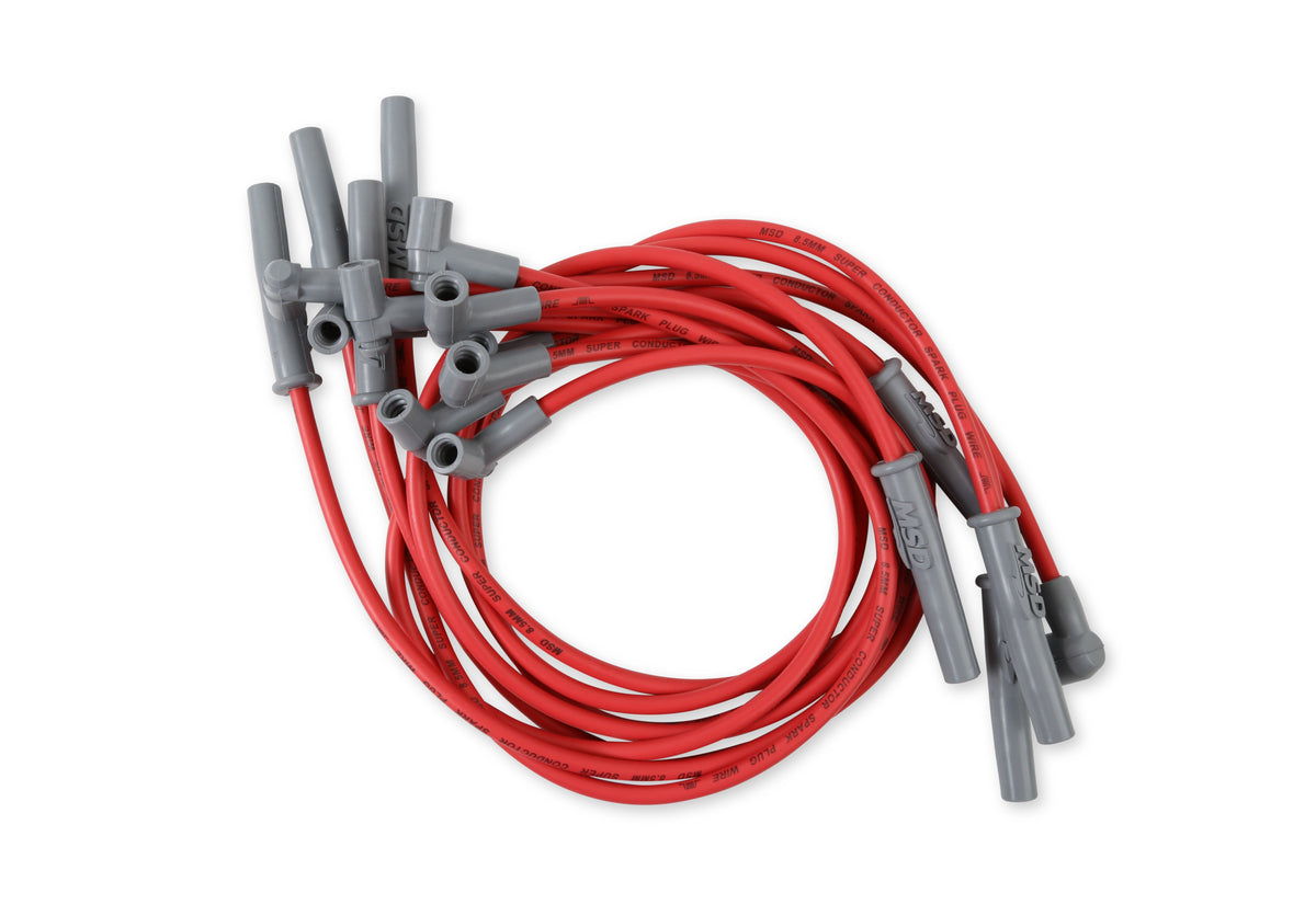 MSD 35379 Super Conductor Spark Plug Wire Set, for Chevy 366-454 w/HEI Cap