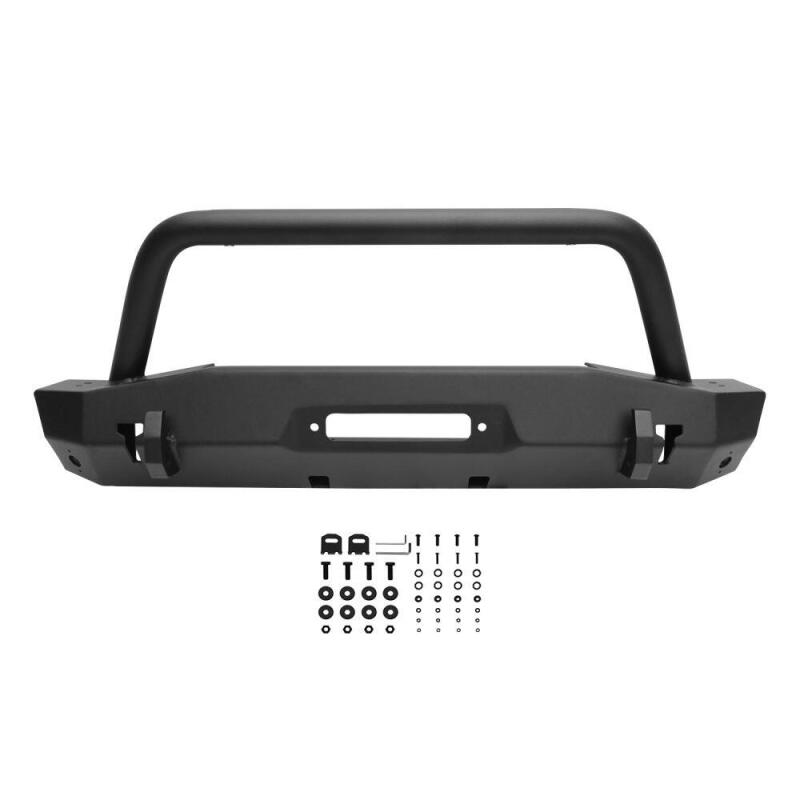 Westin 59-80075 WJ2 Stubby Front Bumper for 2018-2026 Jeep Wrangler JL/Gladiator Textured Black
