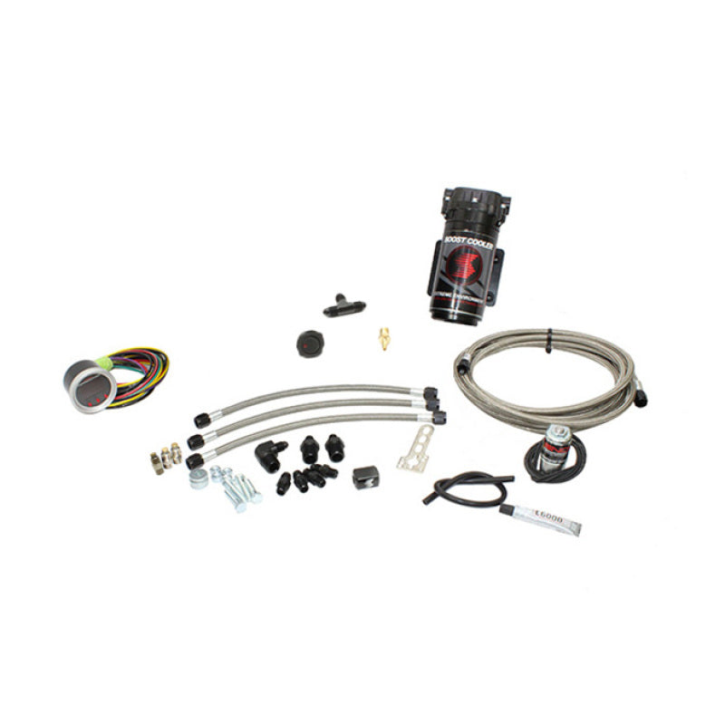 Snow Performance SNO-430-BRD-T for Chevy/GMC Stage 2 Boost Cooler Water Inj. Kit (SS Brded Line/4AN Fittings) w/o Tank