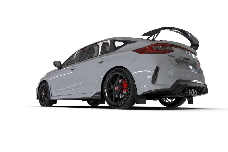 Rally Armor UR Mud Flaps - 2023-2026 Honda Civic - Black/Grey Logo - #MF97-UR-BLK-GRY