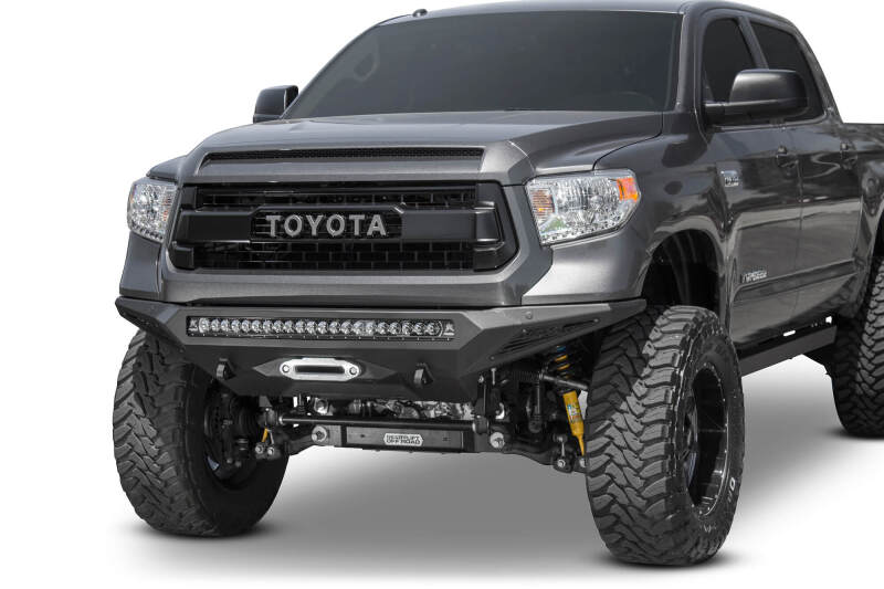 Addictive Desert Designs for 2014+ Toyota Tundra Stealth Fighter Front Bumper w/Winch Mount & Sensors