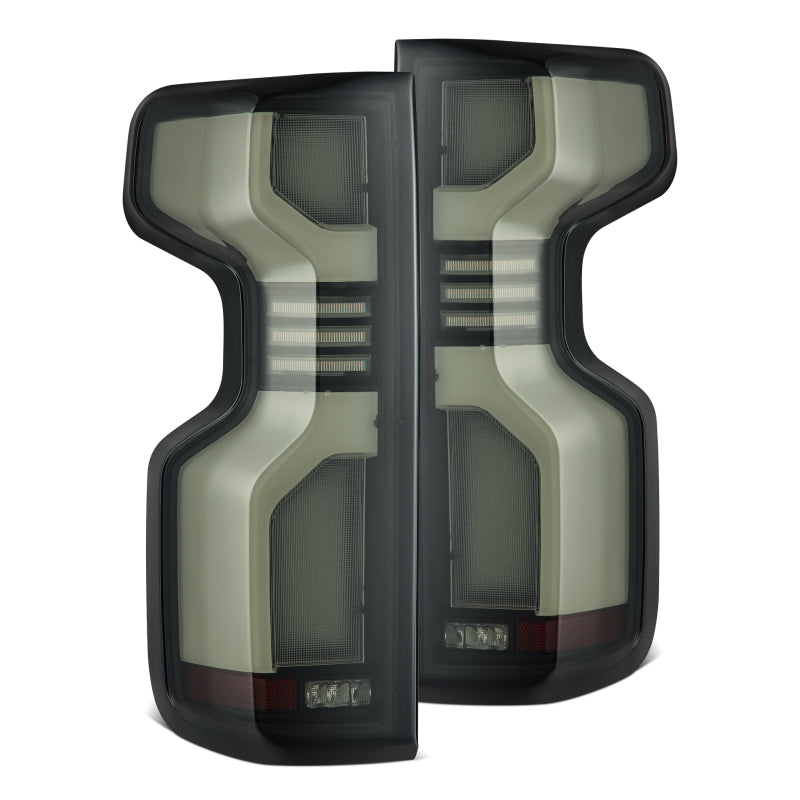 AlphaRex 620088 19-24 Chevrolet Silverado 1500 / 20-24 2500 HD/3500 HD LUXX-Series LED Tail Lights Black