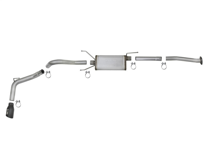 aFe MACH Force-Xp 2-1/2in 304 SS Cat-Back Exhaust w/Black Tips 2016+ Toyota Tacoma L4-2.7L / V6-3.5L - #49-46042-B