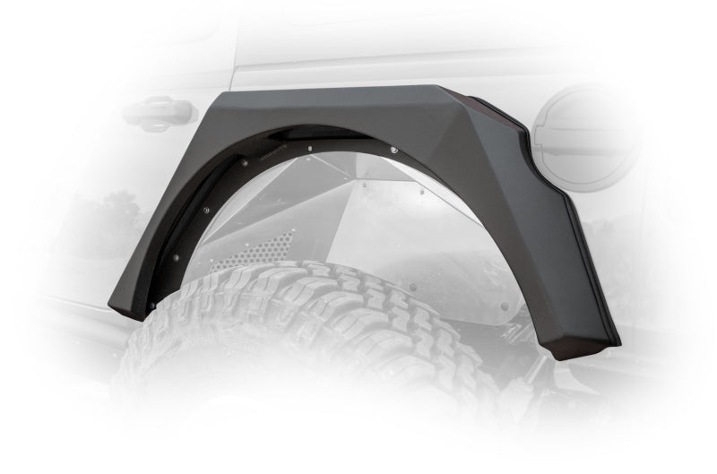 DV8 Offroad 2018+ Jeep Wrangler JL Armor Fenders w/ LED Turn Signal Lights - #FDJL-01