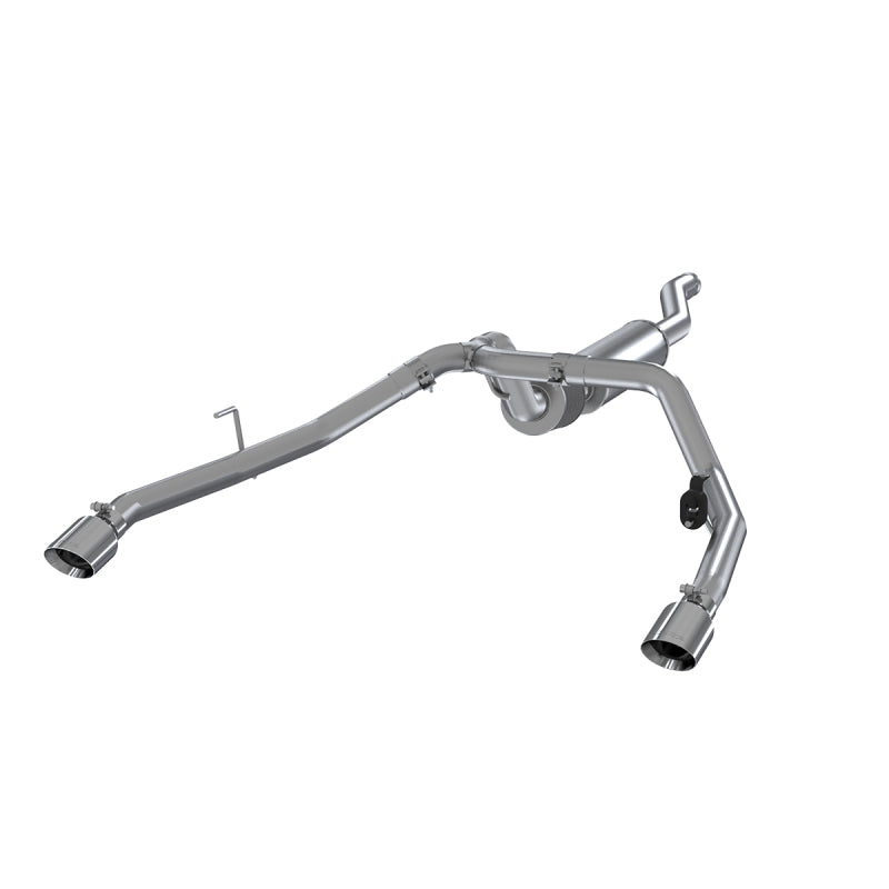 MBRP 2020 Jeep Gladiator 3.6L 2.5in Dual Rear Exit Cat Back Exhaust AL
