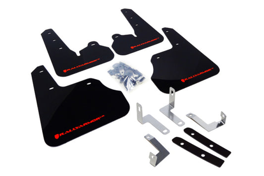 Rally Armor UR Mud Flaps - 2012-2016 Subaru Impreza - Black/Red Logo - #MF22-UR-BLK/RD
