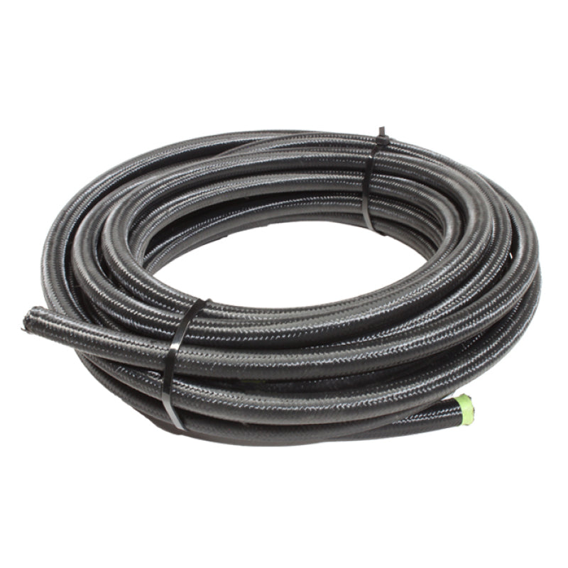 Snow Performance SNF-60830B 8AN Braided Stainless PTFE Hose - 30ft (Black)