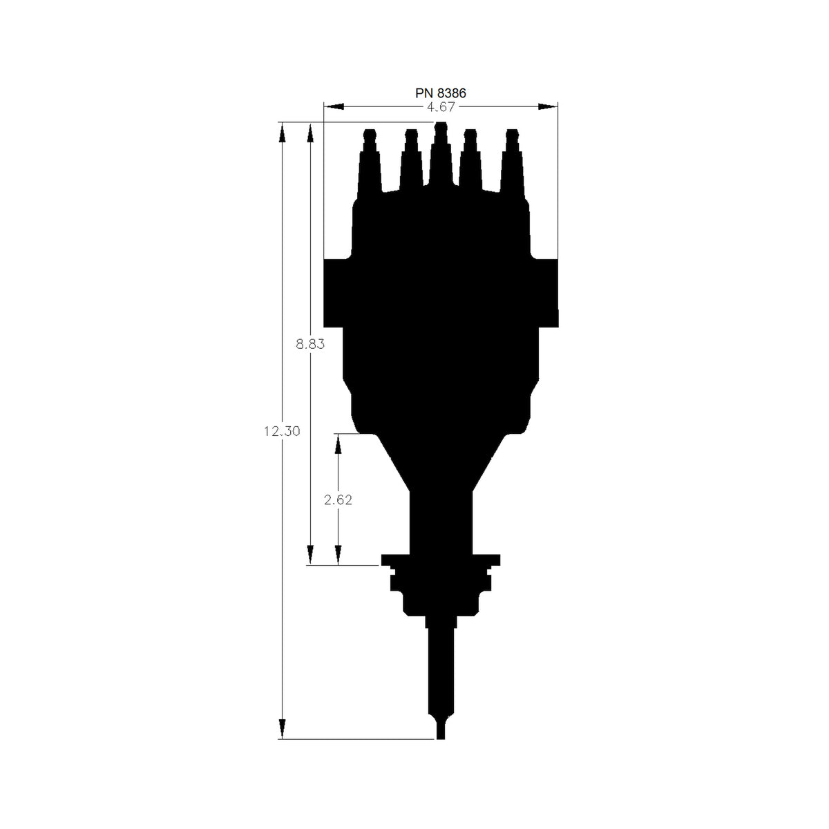 MSD 8386 for Chrysler 383-400 Ready-to-Run Distributor