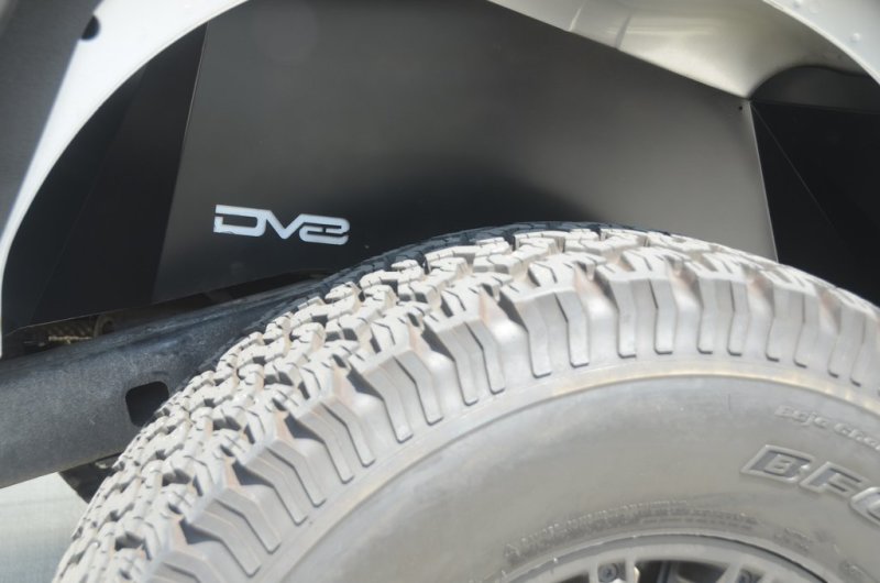 DV8 Offroad 07-18 Jeep Wrangler JK Rear Aluminum Inner Fender - Black - #INFEND-01RB
