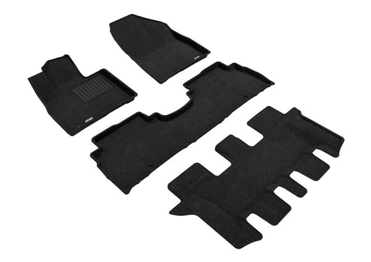 3D MAXpider Elegant Front, Rear & 3rd Row Floor Mats for 2016-2020 Kia Sorento