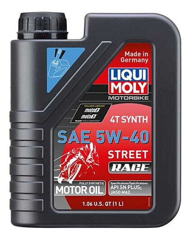 LIQUI MOLY 1L Motorbike 4T Synth 5W-40 Street Race (20074) - Pack of 6