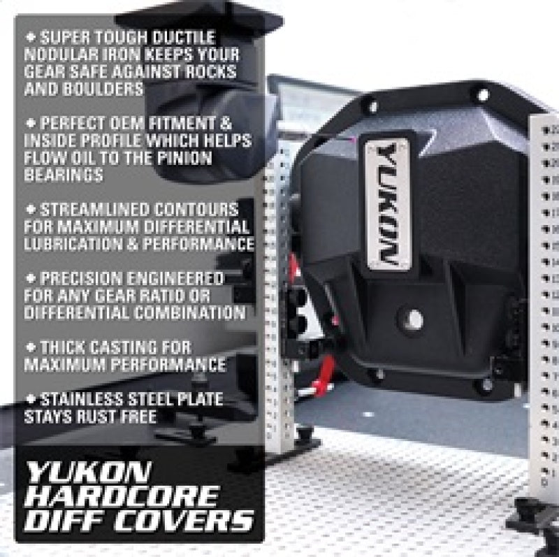 Yukon Gear & Axle YHCC-GM14T-M Hardcore Diff Cover for 14 Bolt GM Rear w/ 8mm Cover Bolts