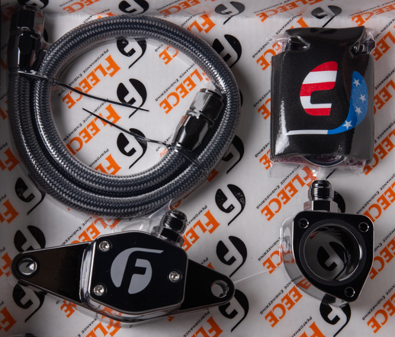 Fleece Performance FPE-CLNTBYPS-CUMMINS-VP-SS 98.5-02 VP Coolant Bypass Kit w/ Stainless Steel Braided Line