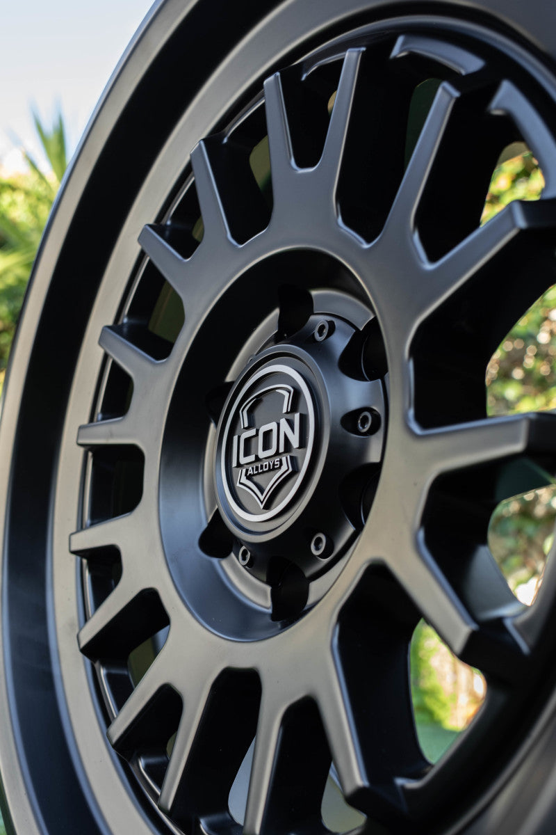 ICON Alloys Cajon 20x9 / 8x180 / 12mm / 5.5in BS Silver Machined Wheel w/ GB Lip