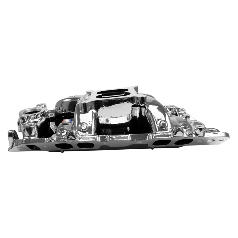 Edelbrock 7561-CP RPM Air-Gap Intake Manifold for Big-Block Chevrolet Oval Port - Chrome Plasma