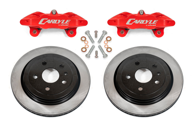 BMR 97-04 Chevrolet Corvette C5 / 05-13 C6 Brake Kit For 15in Conversion Solid Rotors Red Calipers